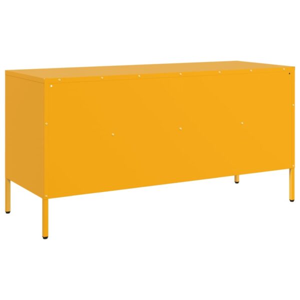Móvel de TV 100,5x39x50,5 cm aço amarelo mostarda - Image 7