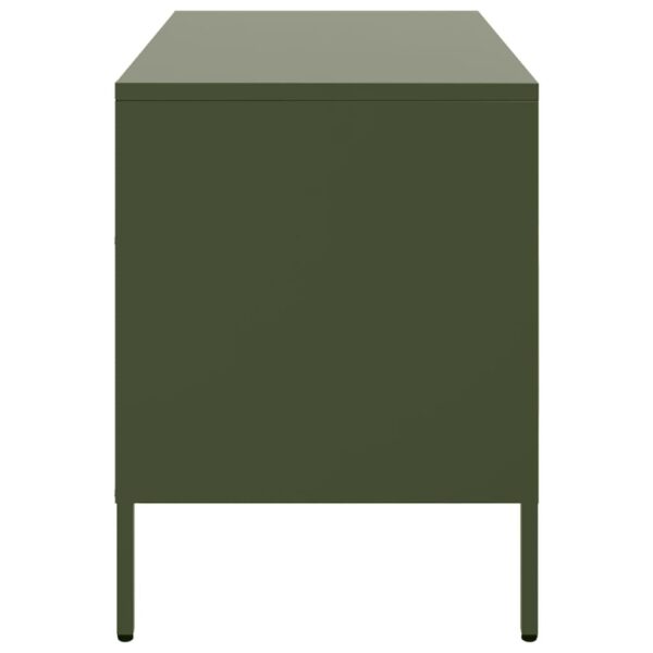 Móveis de TV 2 pcs 68x39x50,5 cm aço verde-azeitona - Image 7