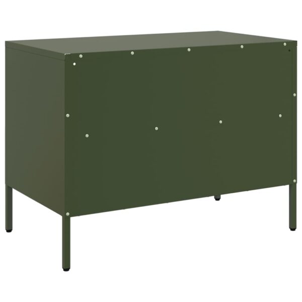 Móveis de TV 2 pcs 68x39x50,5 cm aço verde-azeitona - Image 8