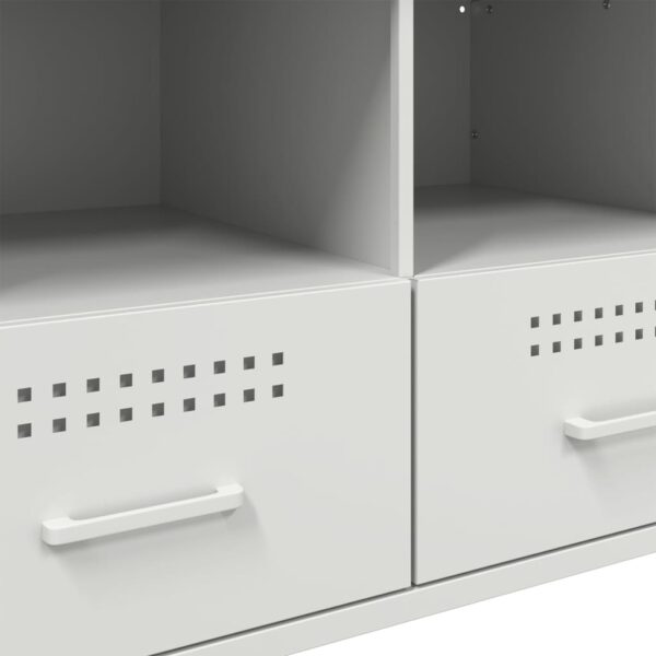 Móveis de TV 2 pcs 68x39x50,5 cm aço branco - Image 11