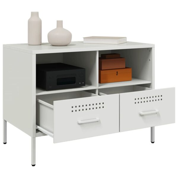 Móveis de TV 2 pcs 68x39x50,5 cm aço branco - Image 4
