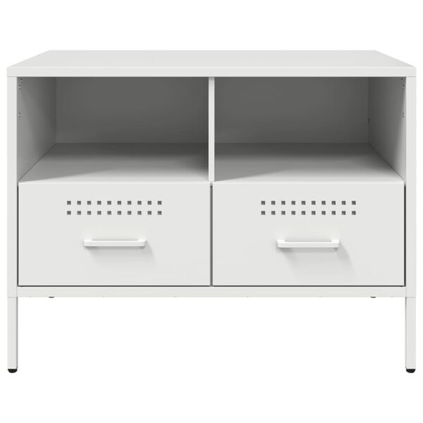 Móveis de TV 2 pcs 68x39x50,5 cm aço branco - Image 6