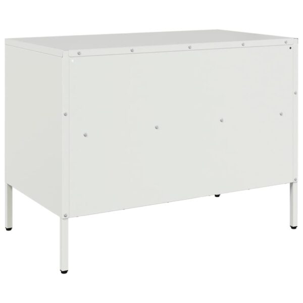 Móveis de TV 2 pcs 68x39x50,5 cm aço branco - Image 8