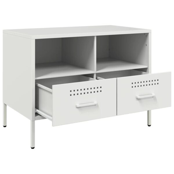 Móveis de TV 2 pcs 68x39x50,5 cm aço branco - Image 9