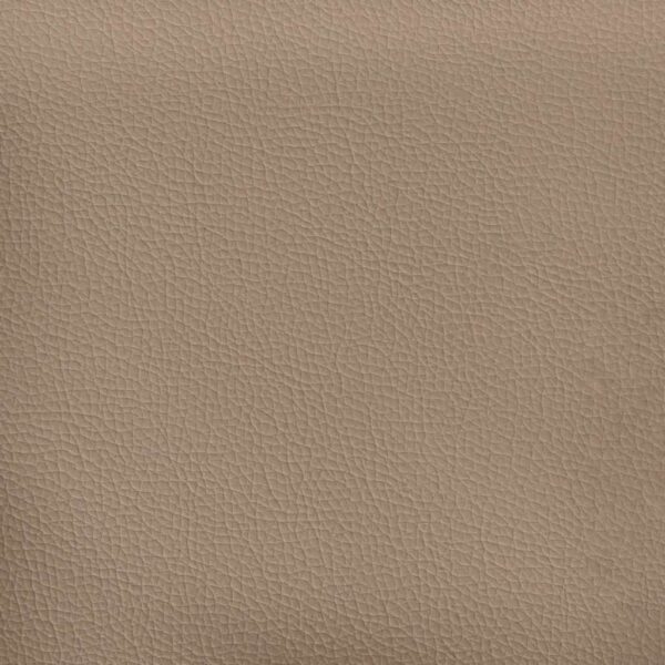 Chaise longue com almofadões couro artificial cor cappuccino - Image 6