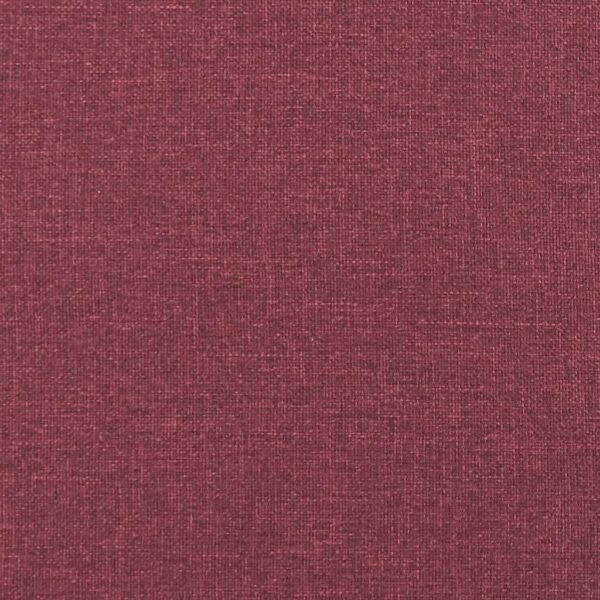 Chaise longue com almofadões tecido vermelho tinto - Image 6
