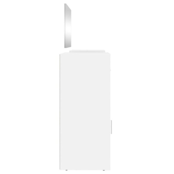 Conjunto de toucador 4 pcs derivados de madeira branco - Image 5