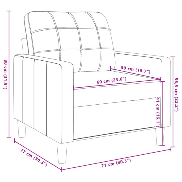 3 pcs conjunto de sofás com almofadas tecido cinza-acastanhado - Image 11