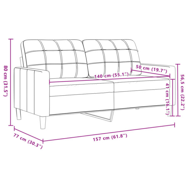 3 pcs conjunto de sofás com almofadas tecido cinza-acastanhado - Image 10