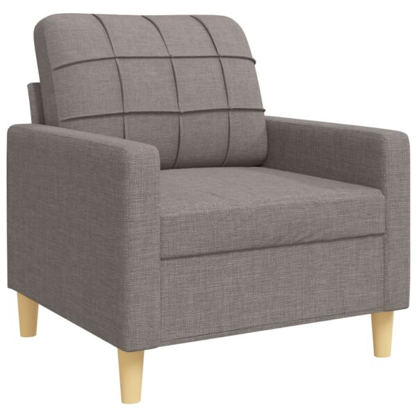 4 pcs conjunto de sofás c/ almofadas/apoio pés tecido - Image 3