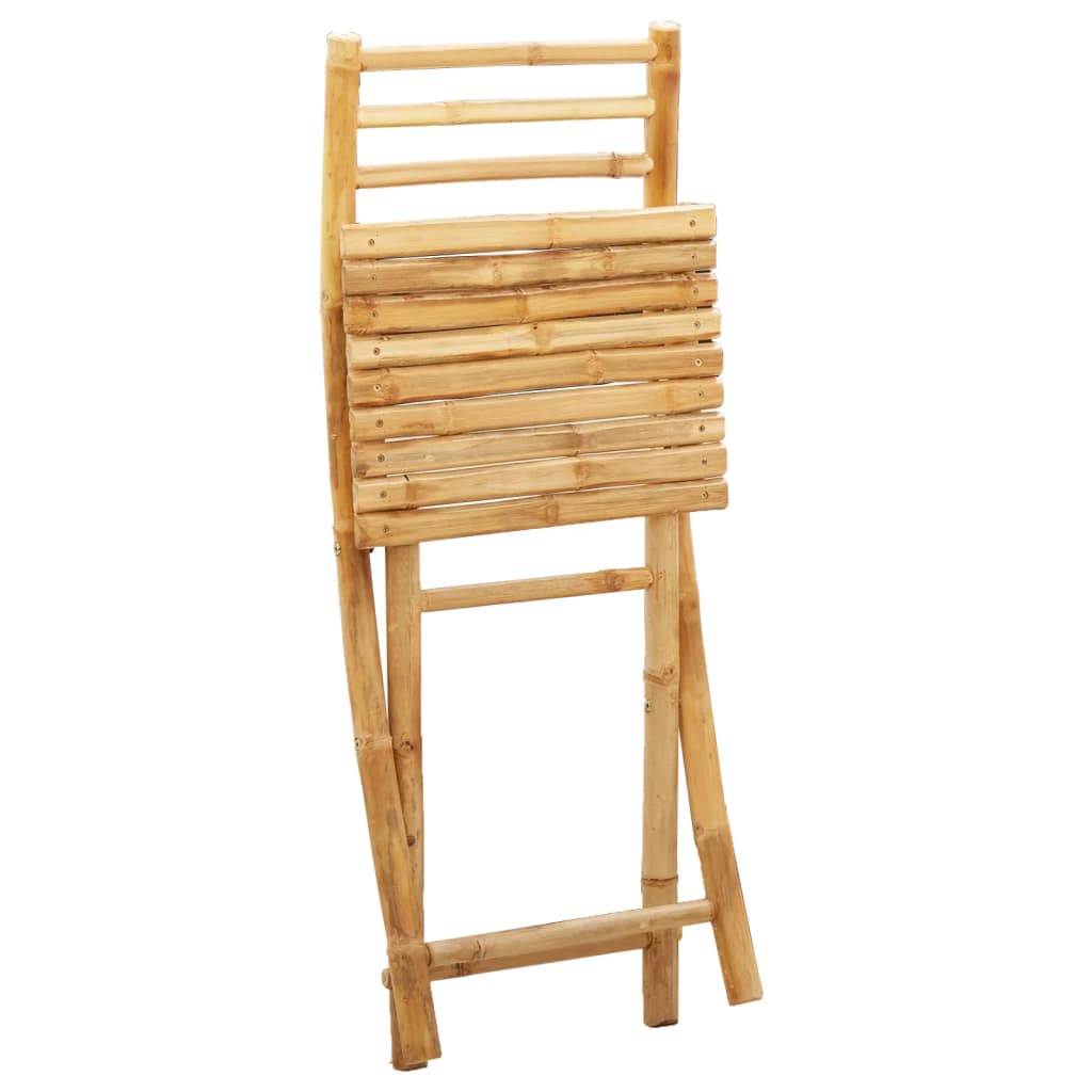 Cadeiras de jardim dobráveis 8 pcs 43x54x88 cm bambu - Image 7