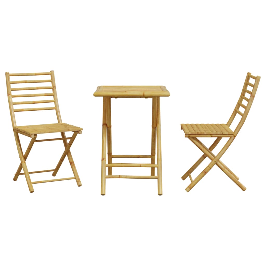 3 pcs conjunto de bistrô em bambu - Image 3