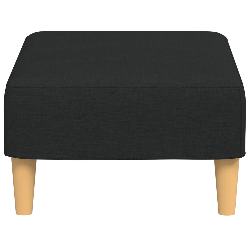 Apoio de pés 77x55x31 cm tecido preto - Image 4