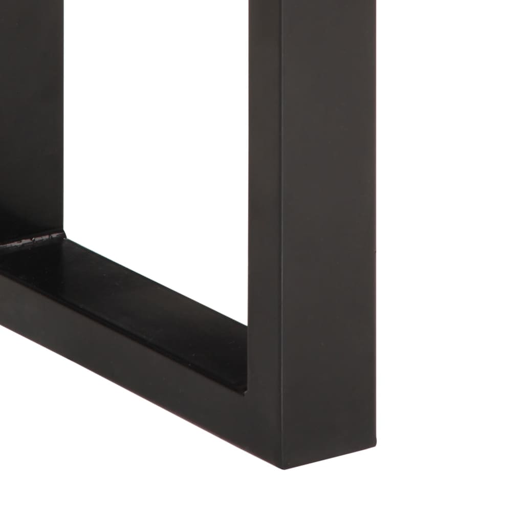 Banco 160 cm madeira de acácia maciça e aço - Image 7