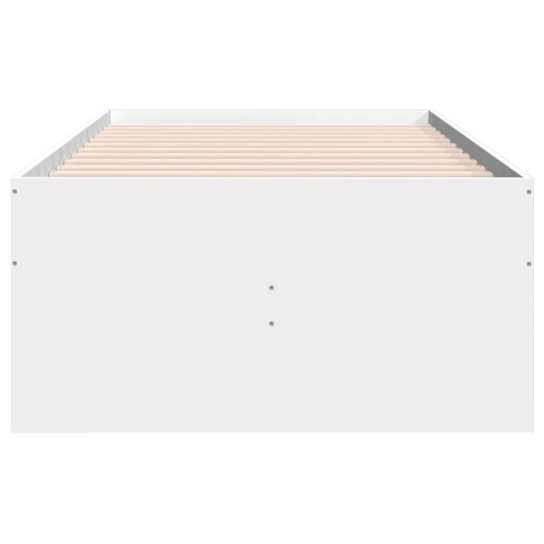 Sofá-cama com gavetas sem colchão 75x190 cm branco - Image 4