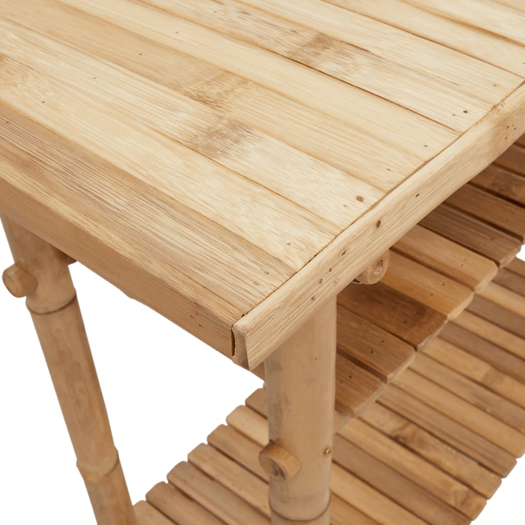 Mesa consola 90x37x75 cm bambu - Image 5