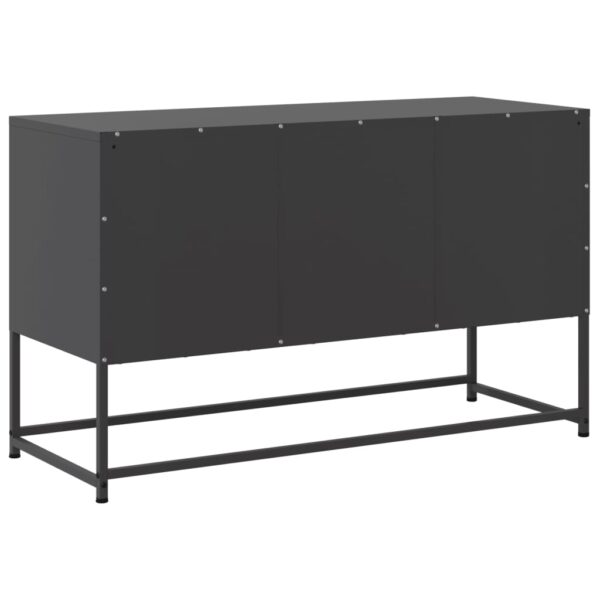 Móvel de TV 100,5x39x60,5 cm aço preto - Image 7