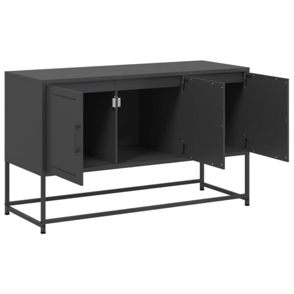 Móvel de TV 100,5x39x60,5 cm aço preto - Image 8