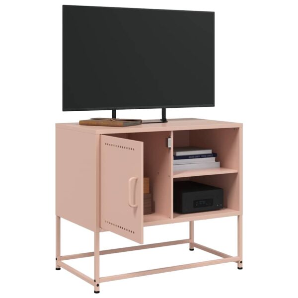 Móvel de TV 68x39x60,5 cm aço rosa - Image 3