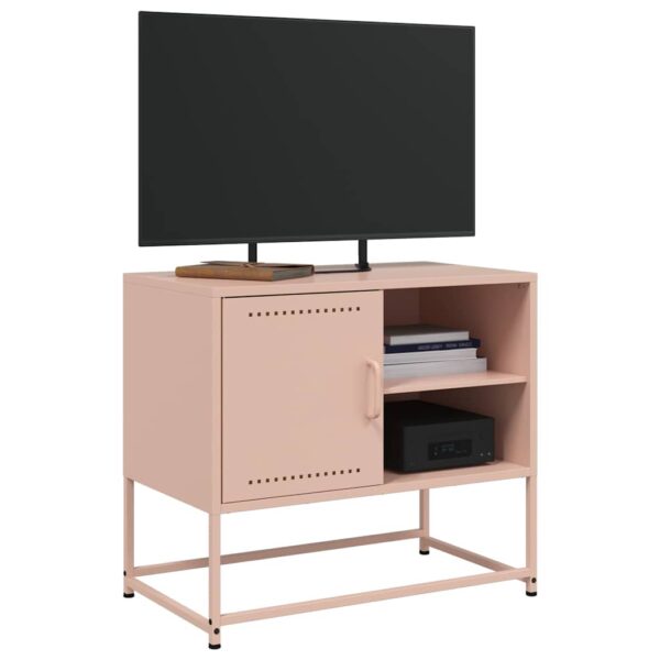 Móvel de TV 68x39x60,5 cm aço rosa - Image 4