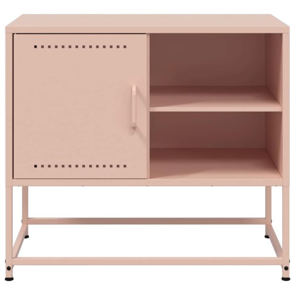 Móvel de TV 68x39x60,5 cm aço rosa - Image 5