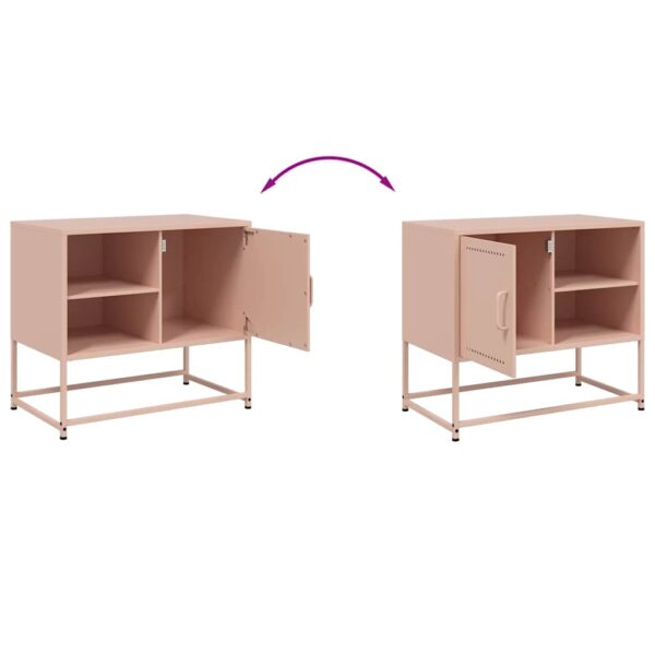 Móvel de TV 68x39x60,5 cm aço rosa - Image 8