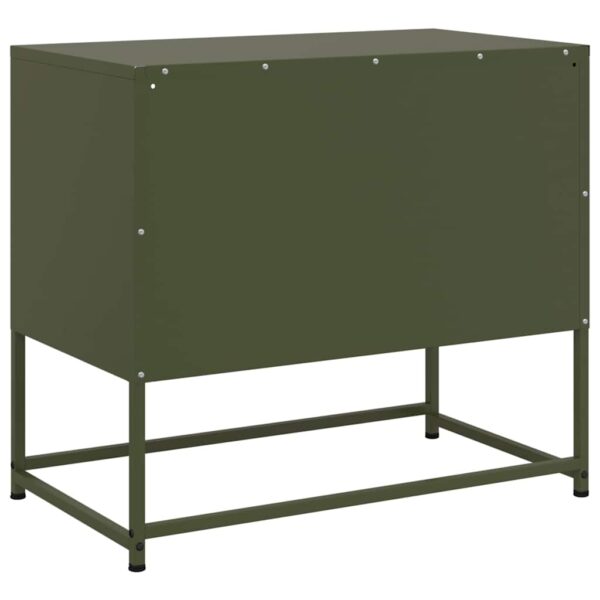 Móvel de TV 68x39x60,5 cm aço verde azeitona - Image 7