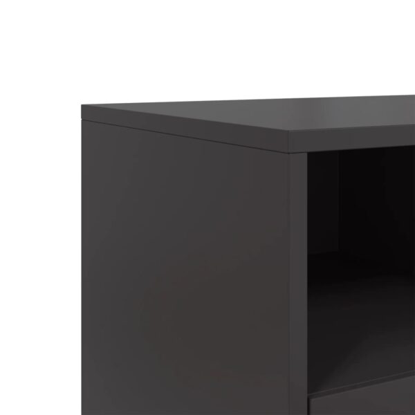 Móvel de TV 68x39x60,5 cm aço preto - Image 9