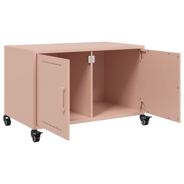 Móvel de TV 68x39x43,5 cm aço rosa - Image 8