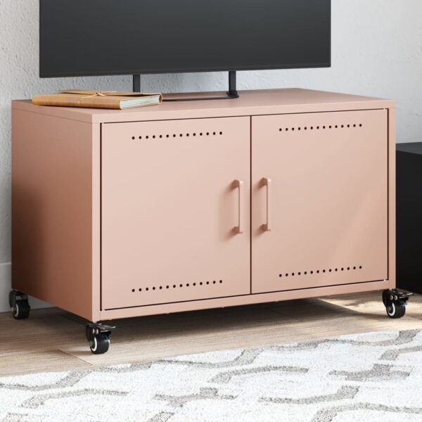 Móvel de TV 68x39x43,5 cm aço rosa