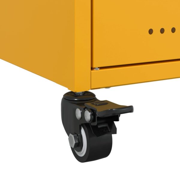 Móvel de TV 100,5x39x43,5 cm aço amarelo mostarda - Image 11