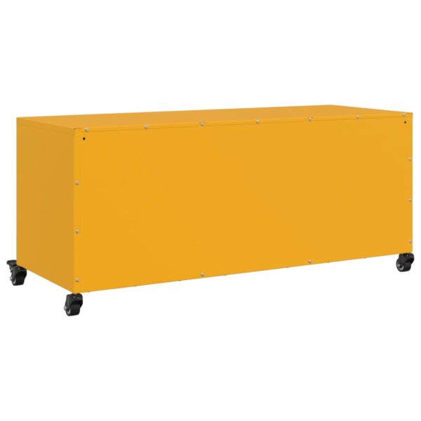 Móvel de TV 100,5x39x43,5 cm aço amarelo mostarda - Image 7
