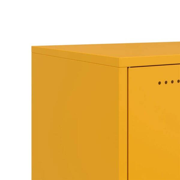 Móvel de TV 100,5x39x43,5 cm aço amarelo mostarda - Image 10
