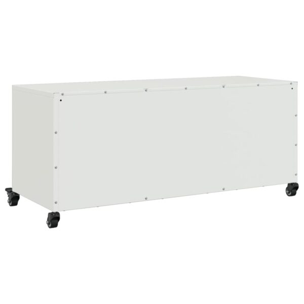 Móvel de TV 100,5x39x43,5 cm aço branco - Image 7