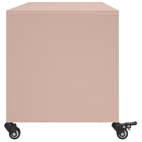 Móvel de TV 100,5x39x43,5 cm aço rosa - Image 6