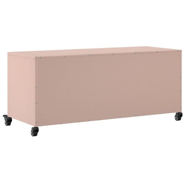 Móvel de TV 100,5x39x43,5 cm aço rosa - Image 7