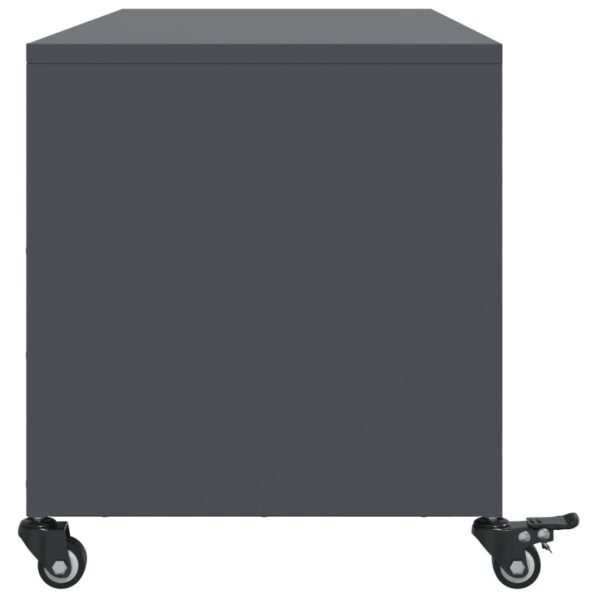 Móvel de TV 100,5x39x43,5 cm aço antracite - Image 6