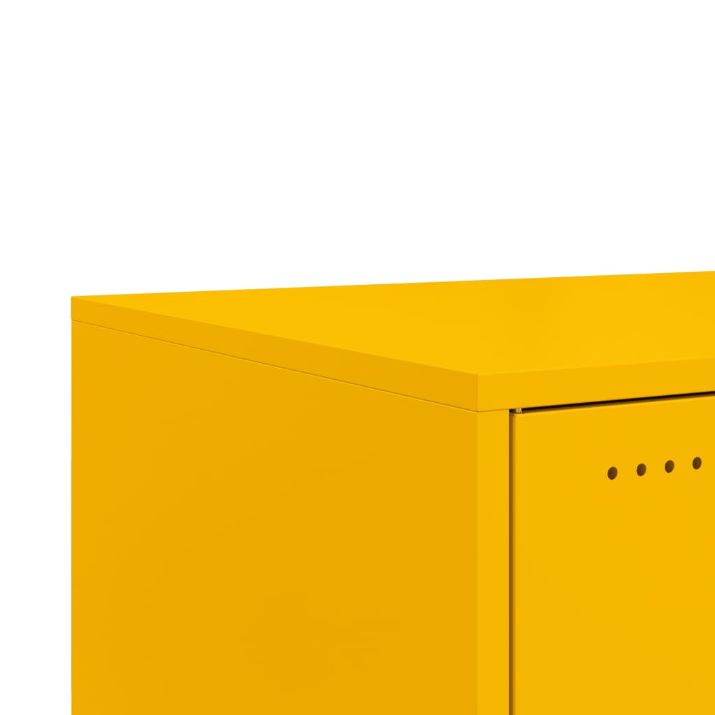 Mesa de centro 68x50x43,5 cm aço amarelo mostarda - Image 10