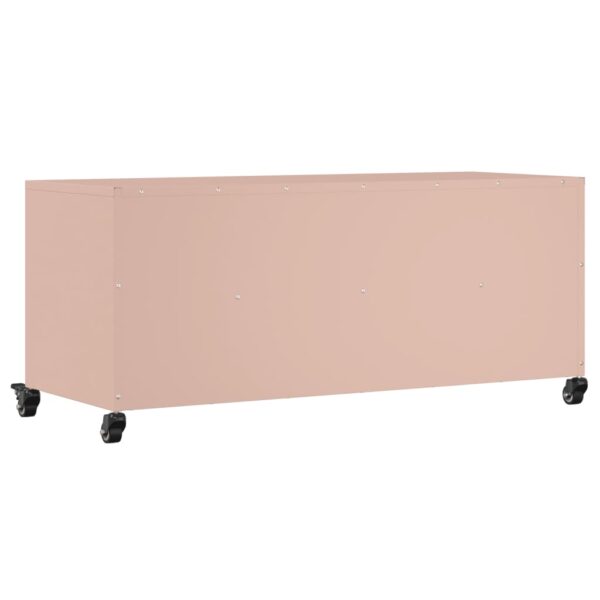 Móvel de TV 100,5x39x43,5 cm aço rosa - Image 7