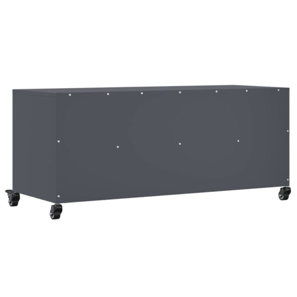 Móvel de TV 100,5x39x43,5 cm aço antracite - Image 7