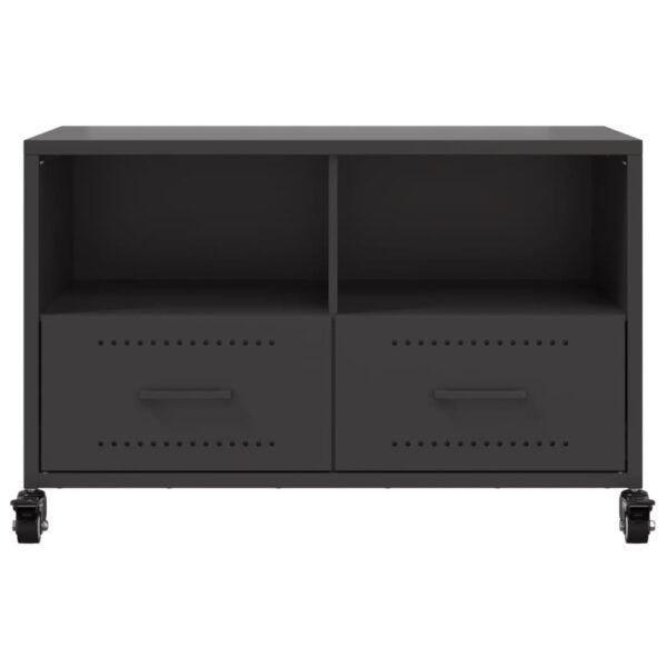 Móvel de TV 68x39x43,5 cm aço preto - Image 5