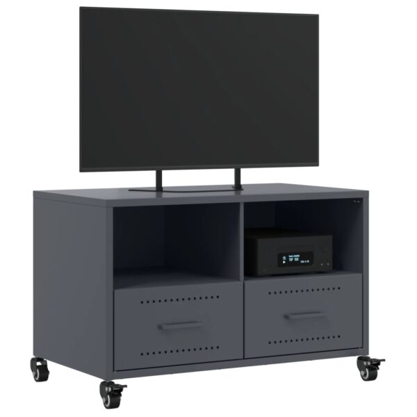 Móvel de TV 68x39x43,5 cm aço antracite - Image 3