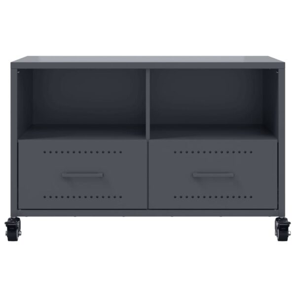 Móvel de TV 68x39x43,5 cm aço antracite - Image 5