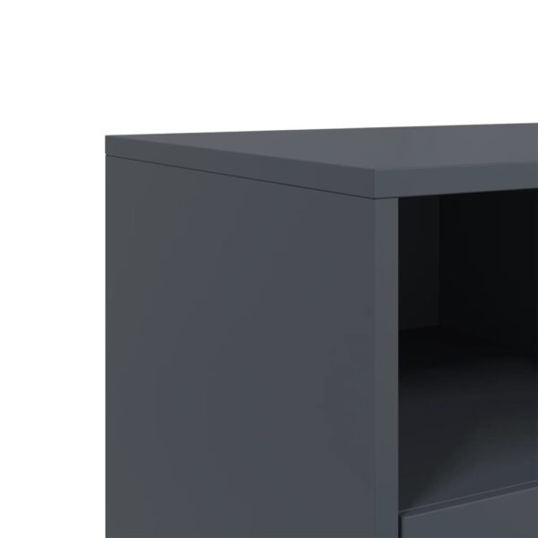 Móvel de TV 68x39x43,5 cm aço antracite - Image 9