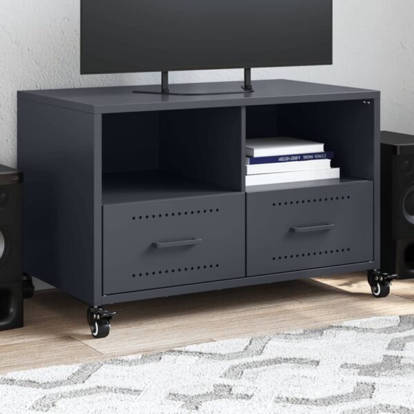 Móvel de TV 68x39x43,5 cm aço antracite