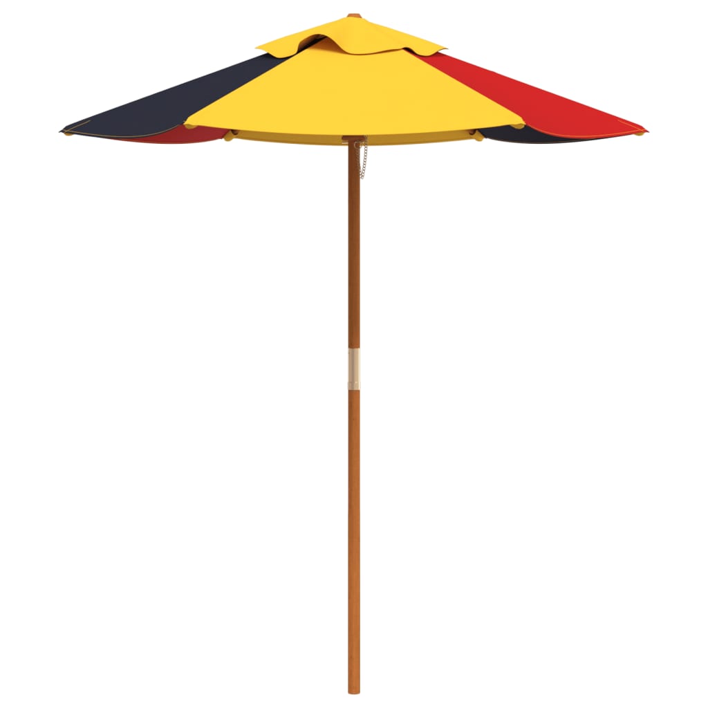 Mesa de piquenique para 4 crianças com guarda-sol abeto maciço - Image 6