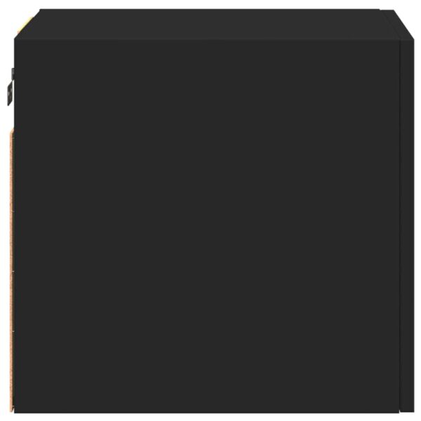 Armário de parede 40x42,5x40 cm derivados de madeira preto - Image 4