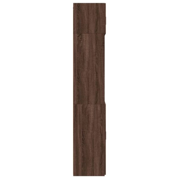 Armário de arrumação derivados de madeira carvalho castanho - Image 6