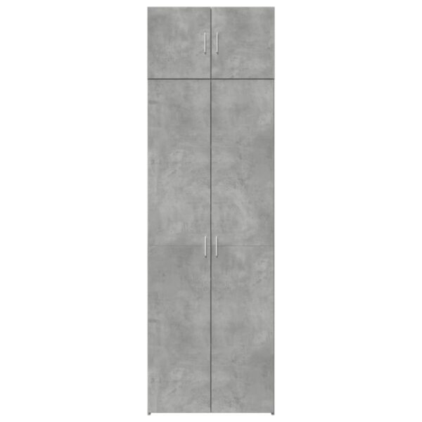 Armário de arrumação derivados de madeira cinza cimento - Image 3