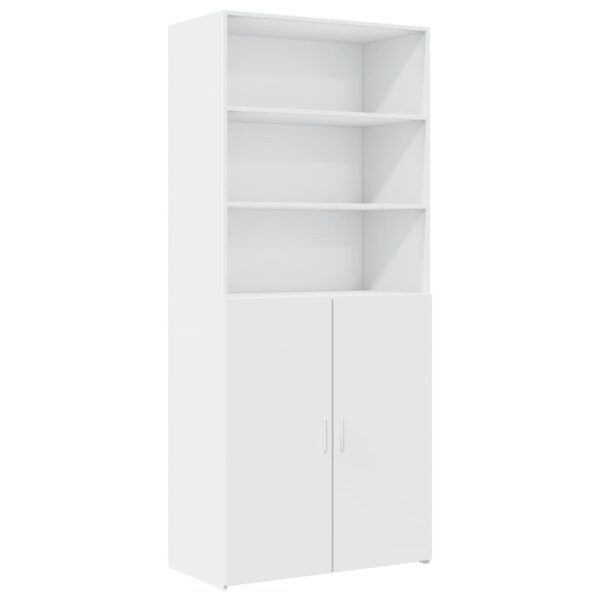 Armário alto 80x42,5x249 cm derivados de madeira branco - Image 3